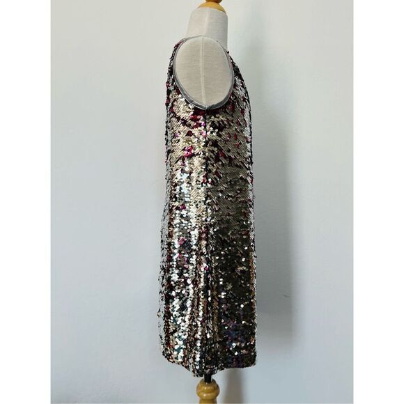 NEW Lavender by Us Angels Girls 7/8 Reversable Sequin Sleeveless Party Dress - Picture 7 of 9